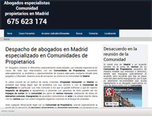 Tablet Screenshot of comunidadpropietarios.org